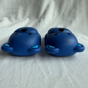 Ciabatte con Stampa Animalier da Donna, Blu, in PVC, Punta Rotonda, Imbottite, per Tutte le Stagioni, Suola Intermedia in EVA, Suola Esterna in Plastica - Product Image 3