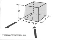 Cubes d'alignement optique de bonne qualité en verre BK7