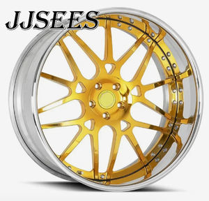 Rines Forjados JJSEES con Borde Profundo Cromado y Chapado en Oro de 18 19 20 21 22 23 24 26 Pulgadas 5x120 5x112 5x114.3 Pcd para Chevrolet Impala <span class=keywords><strong>BMW</strong></span> - Product Image 3
