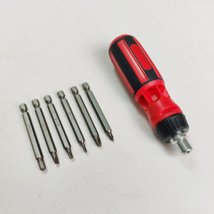 6 In 1 Ratchet Screwdriver 142mm Magnetic Phillips Bit Multi Functional Household Tool Diy Repair Kit - Product Image 2