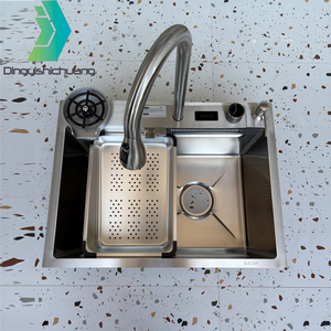 <span class=keywords><strong>Fregadero</strong></span> de Cocina de Acero Inoxidable de Doble Cubeta Multifuncional con Diseño Nuevo, Antirrayaduras, Superficie Nano, Fácil de Limpiar, Hecho a Mano - Product Image 4