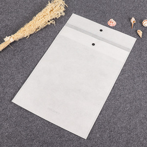 Custom Snap Button Non Woven <b>Garment</b> <b>Bag</b> Heat Pressed Plastic Buckle Dustproof Packaging General Use - Product Image 3
