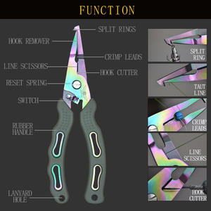 คีมตกปลาความแม่นยำสูงรุ่<span class=keywords><strong>น</strong></span>ใหม่ คีมตกปลาอเ<span class=keywords><strong>น</strong></span>กประสงค์สแตนเลสข<span class=keywords><strong>น</strong></span>าดใหญ่สำหรับตัดสาย<span class=keywords><strong>เอ็น</strong></span><span class=keywords><strong>ตก</strong></span><span class=keywords><strong>ปลา</strong></span>ขนาดใหญ่ - Product Image 2