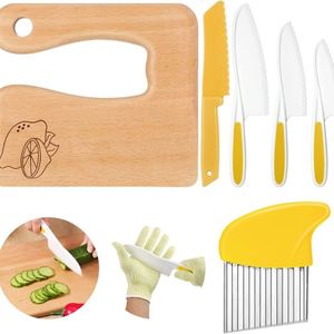 Cuchillos de Cocina Ecológicos y Seguros para Niños, Mango de PP, Cortador de Frutas para Niños Pequeños, Juego de Cuchillos de Plástico Personalizados - Product Image 6