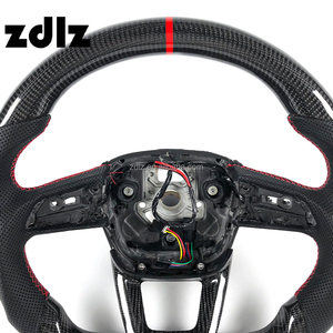 Volant en fibre de carbone personnalisé pour <span class=keywords><strong>Audi</strong></span> A6 A3 A4 A5 A7 C7 C8 RS3 RS4 RS8 2019 2020 2021 <span class=keywords><strong>2022</strong></span> Accessoires intérieurs de voiture - Product Image 4