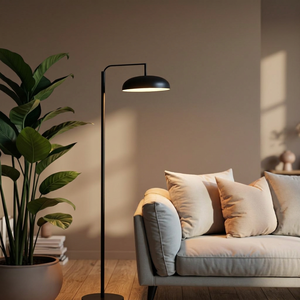 Lampadaire LED moderne en métal avec hauteur réglable et lumière blanche froide, design col de cygne pour salon et chambre à coucher - Product Image 2