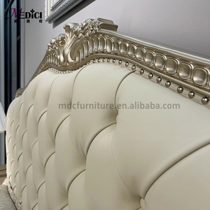 Двуспальная кровать MEDICI в современном французском стиле, 1,5 м/1,8 м, роскошная, из дерева и кожи, с экологичным дизайном, прочная конструкция, гарантия 3 года - Product Image 5