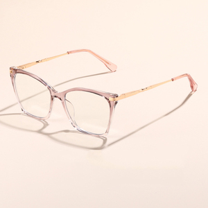 <span class=keywords><strong>27003</strong></span>, venta al por mayor, gafas cuadradas Unisex de gran tamaño, Marco óptico TR +, marco de gafas de Metal, gafas de ordenador antiluz azul de fábrica - Product Image 1