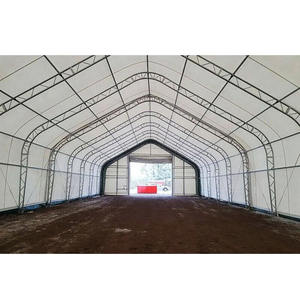 Auvent en tissu PVC imperméable préfabriqué pour application extérieure, avec structure en acier, pour garage de voiture, entrepôt - Product Image 6