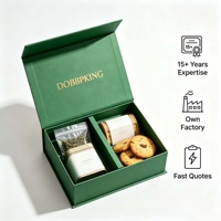 Boîte en papier kraft à bas prix OEM, de qualité alimentaire, avec fermeture magnétique, pliable, pour l'emballage de cadeaux, de thé, de collations et de produits gastronomiques