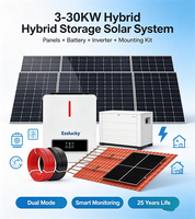 Kit de Batería de Litio Solar de 10kW para Sistema Solar, Controlador MPPT, Resistente a la Intemperie, Carga Rápida, Núcleo Duradero