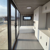 Maison capsule préfabriquée moderne et écologique avec structure en verre trempé, durable, installation facile, pour bureau, appartement, villa, parc