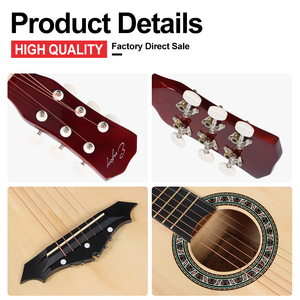 Chitarra Acustica <span class=keywords><strong>per</strong></span> <span class=keywords><strong>Principianti</strong></span> da 38 Pollici con Borsa <span class=keywords><strong>per</strong></span> il Trasporto, Colori Personalizzabili, Strumenti a Corda, Direttamente dalla Fabbrica - Product Image 3