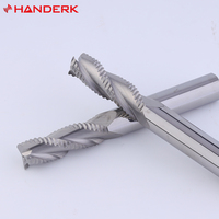 Fraise à dégrossir HANDERK en carbure HRC55 à 3 dents, disponible en OEM/ODM pour l'usinage CNC de l'aluminium