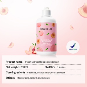 Lotions corporelles hydratantes, lissantes et éclaircissantes à la vitamine E et à la nicotinamide, parfum pêche, pour femmes (OEM/ODM) - Product Image 2