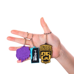 Gantungan Kunci Kreatif Desain Anjing 2D/3D PVC Karet Lunak Personalisasi Ramah Lingkungan Buat Logo Anda Sendiri Hadiah Promosi Kustom - Product Image 3