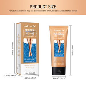 Protector Solar Mineral en Crema Lakerain Exclusivo Transfronterizo, Resistente al Agua, Maquillaje para Piernas, Color de Piel Marrón Dorado, Iluminador - Product Image 5