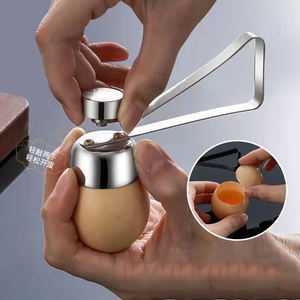 Nouveau pratique métal oeuf ciseaux oeuf Topper Cutter coquille ouvre acier inoxydable oeuf bouilli <span class=keywords><strong>ouvert</strong></span> créatif <span class=keywords><strong>cuisine</strong></span> outils ensemble - Product Image 4