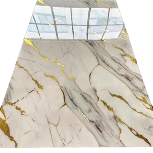 防水ペットPVC壁パネルインテリア装飾クラッディングパネルアパート用大理石効果リビングルーム装飾壁 - Product Image 4