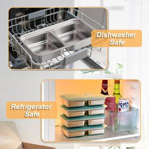 Food Storage Containers Meal Prep <b>Box</b> Stainless Steel Bento <b>Lunch</b> <b>Box</b>, Containers for Kitchen Organizer Vegetable Storage - Product Image 2