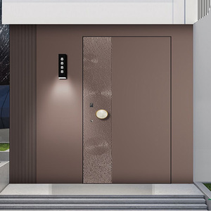 Puerta impermeable de aluminio fundido Estilo de diseño francés Estilo abierto-Pivote con polímero de acero de madera maciza-Durable y <span class=keywords><strong>elegante</strong></span> - Product Image 3