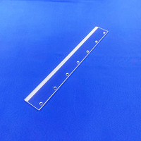 Plaque de quartz translucide à une extrémité fermée, quartz fondu naturel à fond rond, sur mesure pour applications semi-conductrices et d'éclairage