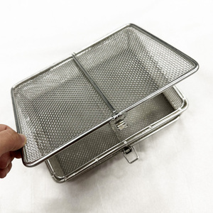 Cestello in acciaio inox 304 per la pulizia del cestello per la disinfezione in acciaio inox con coperchio - Product Image 1