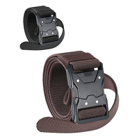 Ceintures élastiques résistantes à l'usure pour hommes, ceinture tactique de service extérieur avec boucle en D, ceinture tactique résistante à l'usure pour hommes, ceinture d'entraînement