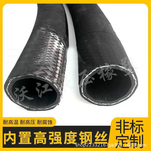 ชุดประกอบสายยางไฮดรอลิกแรงดันสูง Wojiang ขนาด 10 นิ้ว แบบถักลวดเหล็ก สำหรับเครื่องจักรวิศวกรรม - Product Image 3