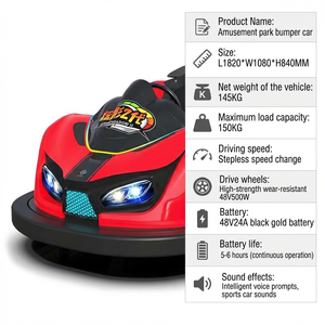2026 Coches de Choque Comerciales para Parques de Atracciones al Aire Libre, con Batería, para Niños y Adultos, Certificación CE, ¡Venta Caliente! - Product Image 3