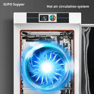 حاضنة بيولوجية من الفولاذ المقاوم للصدأ للبكتيريا والعفن والكائنات الدقيقة، ذات درجة حرارة منخفضة ودرجة حرارة ورطوبة ثابتة للمختبرات - Product Image 3