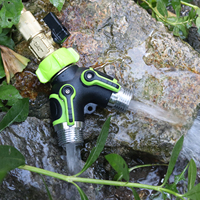 Adaptateur de raccordement à 2 voies pour tuyau d'arrosage de jardin, connecteur en Y 3/4, vanne d'arrêt, irrigation de jardin, utilisation intérieure/extérieure, plastique, alliage de zinc, ANSI