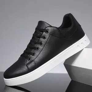 Zapatos Casuales, Zapatillas, Zapatos Planos Clásicos de Cuero para Hombre, Primavera Verano, Nueva Tendencia, Plataforma Combinable con Todo - Product Image 4
