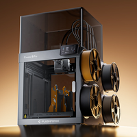 3D-принтер Flashforge Creator 5 Pro с четырьмя печатающими головками, закрытый, на 500% быстрее, без отходов, с функцией печати в нескольких цветах