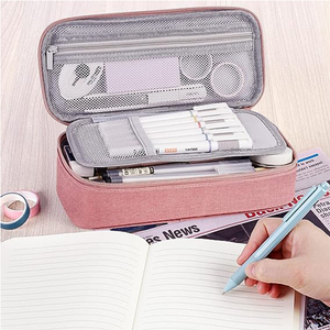 Tùy Chỉnh Sinh Viên Công Suất Lớn Màu Lưu Trữ Túi Quà Tặng Bút Đánh Dấu Bút Chì Trường Hợp Đơn Giản Văn Phòng Phẩm Túi Chủ - Product Image 2