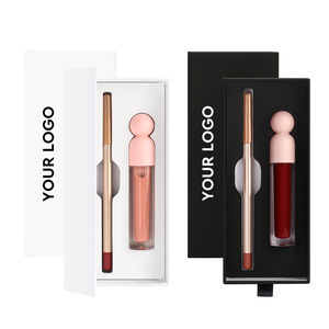 ชุดลิปไลเนอร์และลิปกลอสแบบ 2 in 1 เนื้อกลอสกันน้ำ ติดทนนาน สีสันปรับแต่งได้ ผลิตภัณฑ์วีแกน - Product Image 1