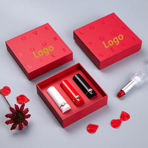 Custom Logo Paper Lipstick Packaging Box 3 Pcs Set Lip Stick Cosmetic <b>Foam</b> Sponge Insert Cardboard Packaging Box - Product Image 3