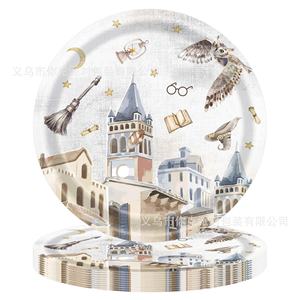 Ensemble de fournitures de fête jetables pour enfants, thème <span class=keywords><strong>Harry</strong></span> <span class=keywords><strong>Potter</strong></span>, assiettes en papier, gobelets en papier, serviettes, nappe - Product Image 3