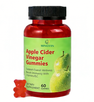 Bonbons gélifiés fonctionnels au vinaigre de cidre de pomme pour adultes, ODM OEM, multivitamines B12, niveaux d'énergie normaux, santé intestinale, 60 gommes