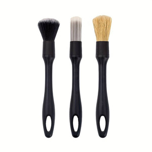 Cepillo para detalles de coche 3,5, cepillo para cubo de rueda de 6 piezas, cepillo para huecos de pelo suave, cepillo de limpieza de molduras interiores, herramienta de lavado de coches - Product Image 6