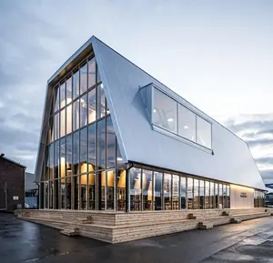 Prefabrik çelik yapı metal çerçeve alışveriş merkezi/salon/fabrika binası h-şekilli çelik kaynaklı çelik yapı villa