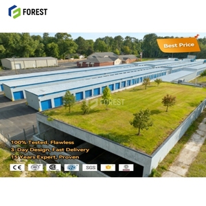 Parking préfabriqué en acier lourd de grande envergure avec des services de soudage et de coupe Colonnes renforcées et poutres de toit - Product Image 1