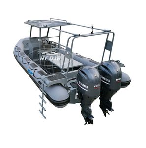 25ft 7,6 m 760 profundo V casco de aluminio RHIB Hypalon off shore agua salada <span class=keywords><strong>buceo</strong></span> yate costilla barco para la venta - Product Image 6