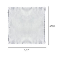 Prosub Wholesale 16In Sublimation Blanks Pillow Case Custom Print Logo 40x40CM White Cushion Cover Sublimation Satin Pillow Case