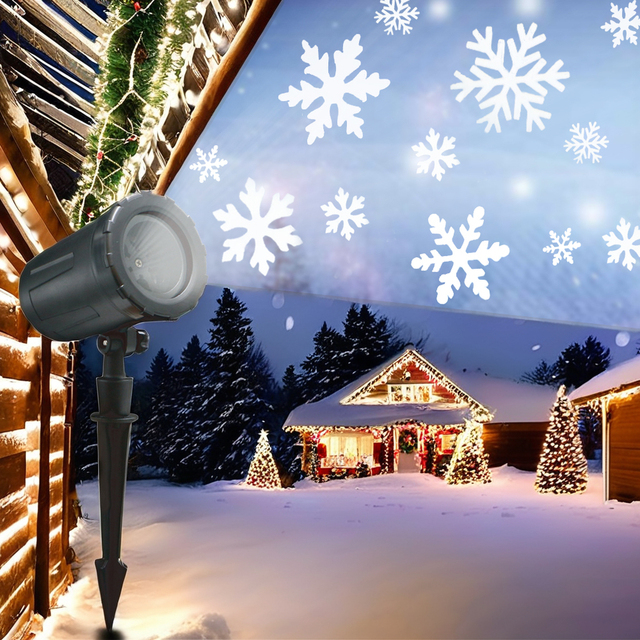 KSWING 220V IP65 Holiday Outdoor Garden LED Projector Lights Christmas Decorative Lighting Waterproof and Durable