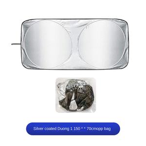 Parasole <span class=keywords><strong>auto</strong></span> parasole estivo parasole con isolamento termico argento nastro materiale protezione tenda solare - Product Image 2