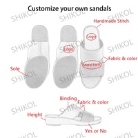 SHIKOL fait à la main Dubaï arabe sandales hommes chaussures fabricant ODM OEM Top qualité en cuir véritable perforé arabe sandales Dubau