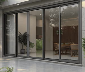 <span class=keywords><strong>Puerta</strong></span> Corredera Moderna de Aluminio Insonorizada Prima para Baño y Cocina, Resistente al Viento, Fácil de Usar - Product Image 2