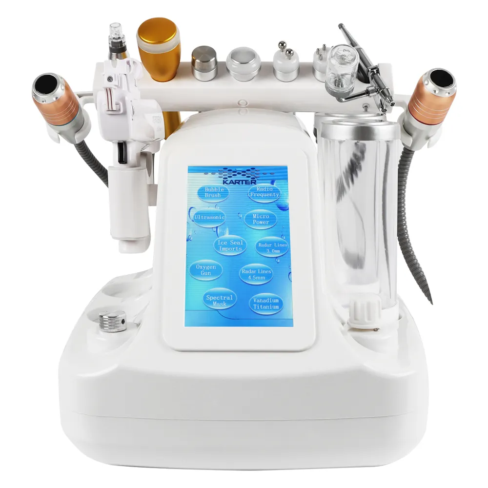 Multifunctional 11 in 1 small bubble acne removal deep cleaning hydra dermabrasion machine for salon