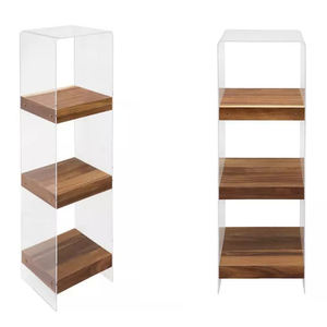 ثلاثة رفوف خشبية وتصميم أكريليك شفاف لإطاراتها - Product Image 5